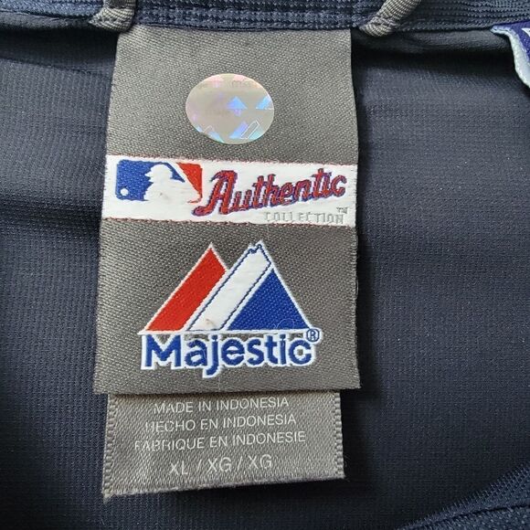 Milwaukee BREWERS Windbreaker Detachable Jacket Majestic Pullover 1/4 Zip XL - Picture 4 of 14